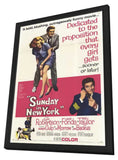 Sunday in New York 11 x 17 Movie Poster - Style B - in Deluxe Wood Frame