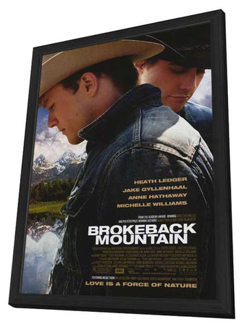 Brokeback Mountain 11 x 17 Movie Poster - Style A - in Deluxe Wood Frame