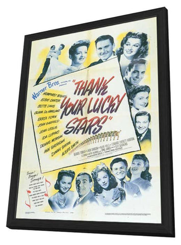 Thank Your Lucky Stars 11 x 17 Movie Poster - Style A - in Deluxe Wood Frame