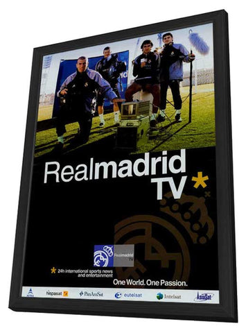Real Madrid TV 11 x 17 TV Poster - Style A - in Deluxe Aluminum Frame