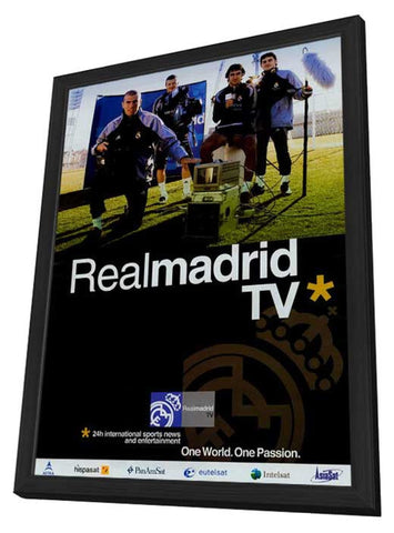 Real Madrid TV 11 x 17 TV Poster - Style A - in Deluxe Wood Frame