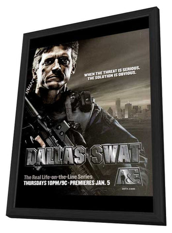 Dallas Swat 11 x 17 TV Poster - Style A - in Deluxe Aluminum Frame