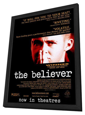 The Believer 11 x 17 Movie Poster - Style A - in Deluxe Wood Frame