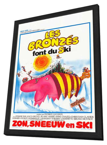 Bronzés font du ski, Les 11 x 17 Movie Poster - Belgian Style A - in Deluxe Aluminum Frame