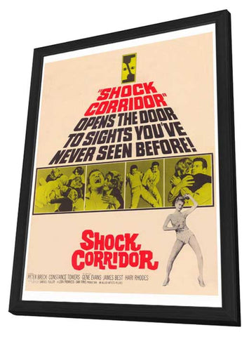 Shock Corridor 11 x 17 Movie Poster - Style A - in Deluxe Wood Frame