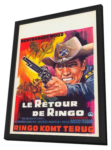 The Return of Ringo 11 x 17 Movie Poster - Belgian Style A - in Deluxe Wood Frame