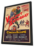 Violent Saturday 11 x 17 Movie Poster - Style A - in Deluxe Wood Frame