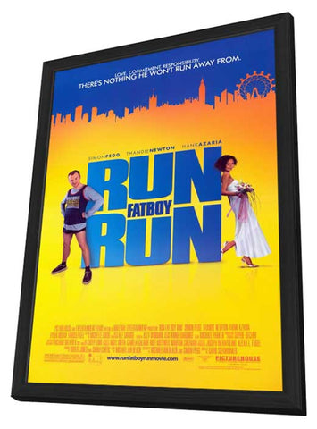Run Fat Boy Run 11 x 17 Movie Poster - Style A - in Deluxe Aluminum Frame