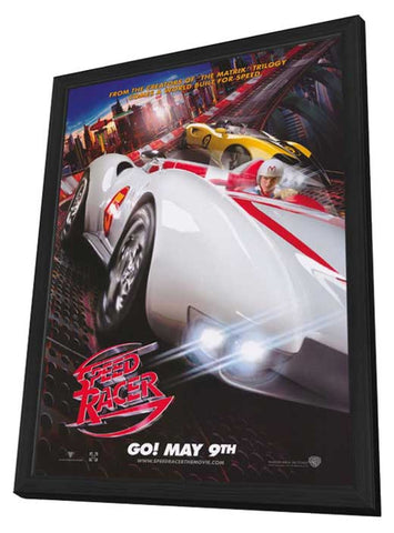 Speed Racer 11 x 17 Movie Poster - Style B - in Deluxe Aluminum Frame
