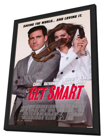 Get Smart 11 x 17 Movie Poster - Style B - in Deluxe Aluminum Frame