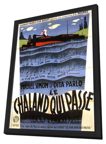 Atalante, L' 11 x 17 Movie Poster - French Style B - in Deluxe Aluminum Frame