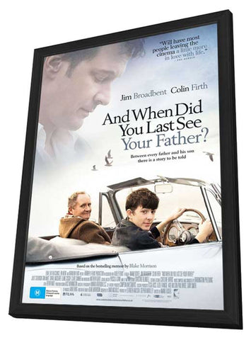 When Did You Last See Your Father? 11 x 17 Movie Poster - UK Style A - in Deluxe Aluminum Frame