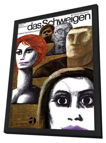 The Silence 11 x 17 Movie Poster - German Style B - in Deluxe Aluminum Frame