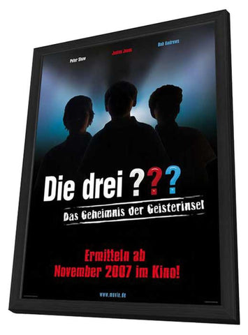 The Three Investigators and the Secret of Skeleton Island 11 x 17 Movie Poster - German Style A - in Deluxe Aluminum Frame