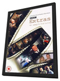 Extras 11 x 17 Movie Poster - UK Style A - in Deluxe Aluminum Frame