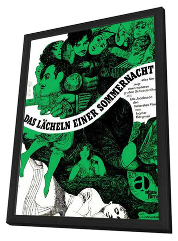 Smiles of a Summer Night 11 x 17 Movie Poster - German Style A - in Deluxe Aluminum Frame