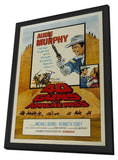 40 Guns to Apache Pass 11 x 17 Movie Poster - Style A - in Deluxe Wood Frame