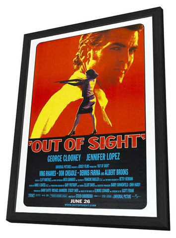 Out of Sight 11 x 17 Movie Poster - Style C - in Deluxe Wood Frame