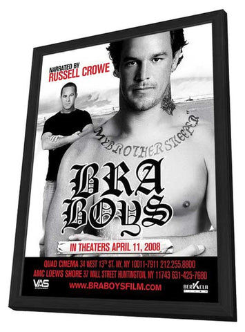 Bra Boys 11 x 17 Movie Poster - Style B - in Deluxe Wood Frame