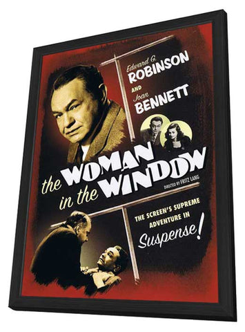 The Woman in the Window 11 x 17 Movie Poster - Style A - in Deluxe Wood Frame