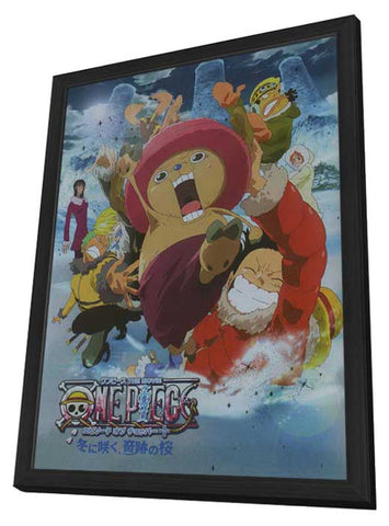 One Piece Movie: The Great Gold Pirate 11 x 17 Movie Poster - Japanese Style A - in Deluxe Aluminum Frame