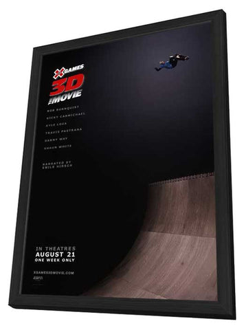 X Games 3D The Movie 11 x 17 Movie Poster - Style A - in Deluxe Aluminum Frame