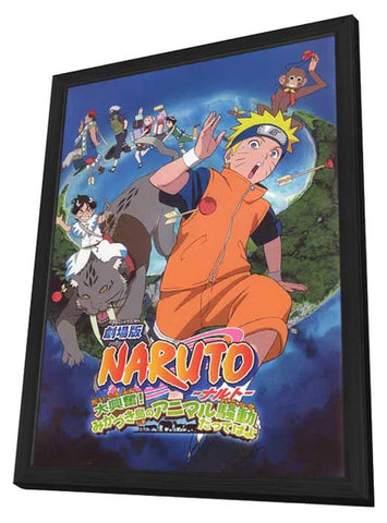 Naruto the Movie 3: Guardians of the Crescent Moon Kingdom 11 x 17 Movie Poster - Japanese Style A - in Deluxe Aluminum Frame