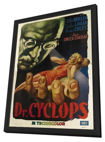 Dr. Cyclops 11 x 17 Movie Poster - Italian Style A - in Deluxe Aluminum Frame