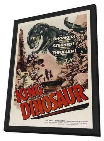 King Dinosaur 11 x 17 Movie Poster - Style A - in Deluxe Aluminum Frame