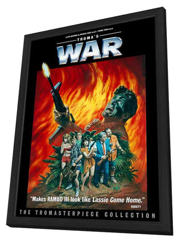 Troma's War 11 x 17 Movie Poster - Style A - in Deluxe Wood Frame