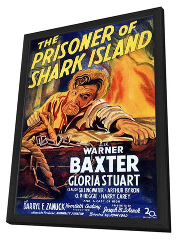 The Prisoner of Shark Island 11 x 17 Movie Poster - Style A - in Deluxe Aluminum Frame