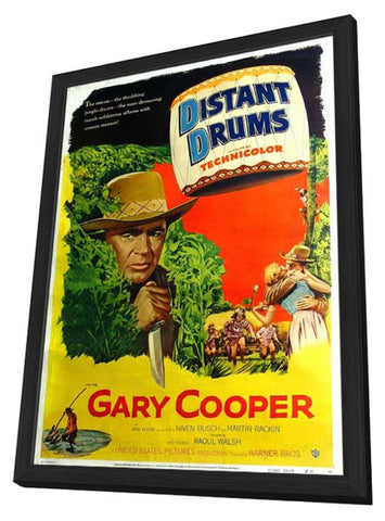 Distant Drums 11 x 17 Movie Poster - Style B - in Deluxe Wood Frame