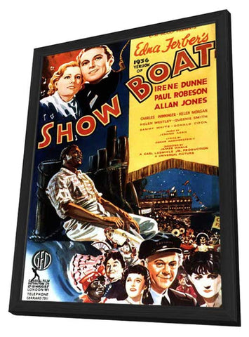 Show Boat 11 x 17 Movie Poster - Style B - in Deluxe Wood Frame