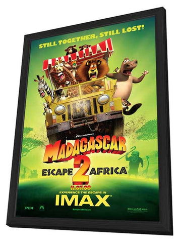 Madagascar: Escape 2 Africa 11 x 17 Movie Poster - Style F - in Deluxe Aluminum Frame