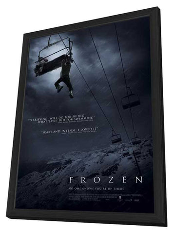 Frozen 11 x 17 Movie Poster - Style A - in Deluxe Wood Frame
