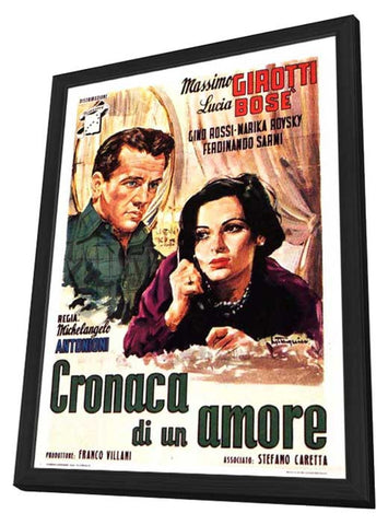 Story of a Love Affair 11 x 17 Movie Poster - Italian Style B - in Deluxe Aluminum Frame