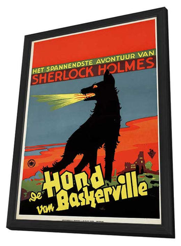 The Hound of The Baskervilles 11 x 17 Movie Poster - Netherlands Style A - in Deluxe Aluminum Frame