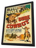 Dude Cowboy 11 x 17 Movie Poster - Style A - in Deluxe Wood Frame