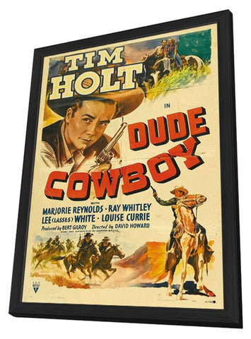 Dude Cowboy 11 x 17 Movie Poster - Style A - in Deluxe Wood Frame