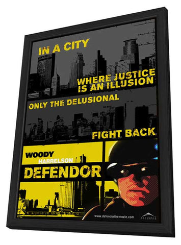 Defendor 11 x 17 Movie Poster - Style B - in Deluxe Aluminum Frame