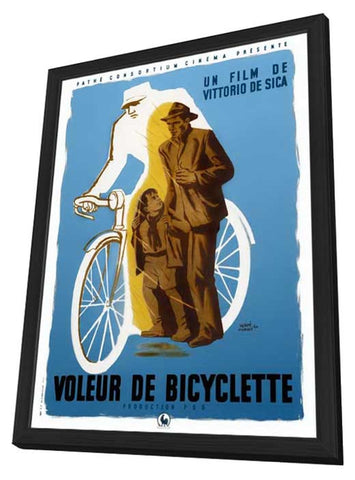 Bicycle Thieves 11 x 17 Movie Poster - French Style A - in Deluxe Aluminum Frame