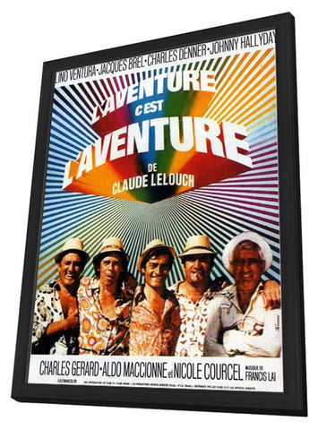 L'aventure, c'est l'aventure 11 x 17 Movie Poster - French Style A - in Deluxe Aluminum Frame