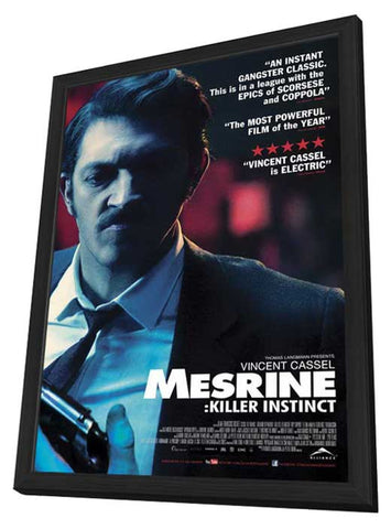 Mesrine: Killer Instinct 11 x 17 Movie Poster - Style A - in Deluxe Wood Frame