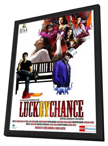 Luck by Chance 11 x 17 Movie Poster - Indian Style A - in Deluxe Aluminum Frame