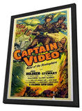 Captain Video, Master of the Stratosphere 11 x 17 Movie Poster - Style B - in Deluxe Aluminum Frame
