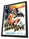 Her Jungle Love 11 x 17 Movie Poster - Style A - in Deluxe Wood Frame