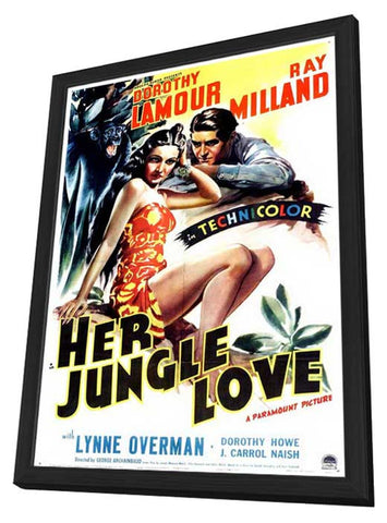 Her Jungle Love 11 x 17 Movie Poster - Style A - in Deluxe Aluminum Frame