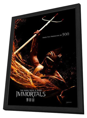 Immortals 11 x 17 Movie Poster - Style E - in Deluxe Aluminum Frame