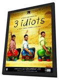 3 Idiots 11 x 17 Movie Poster - Indian Style B - in Deluxe Wood Frame