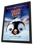Happy Feet 2 in 3D 11 x 17 Movie Poster - Style A - in Deluxe Aluminum Frame